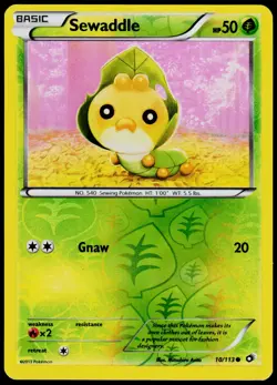 Sewaddle (10) 10 Legendary Treasures - Reverse Holo Pokemon NM/M (Common) - Image 1