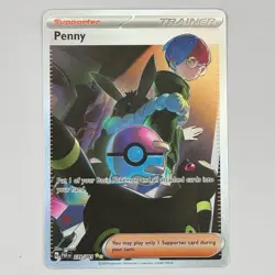 Pokemon Penny 239/091 SV: Paldean Fates Special Illustration Rare Full Art Holo - Image 1