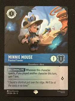 Disney Lorcana - Minnie Mouse - Practical Traveler (Epic) 219/204 Wilds Unknown - Image 1