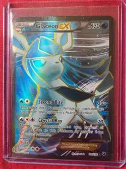 Glaceon EX - 116/124 - Pokemon Fates Collide Full Art Ultra Rare Card NM - Image 1