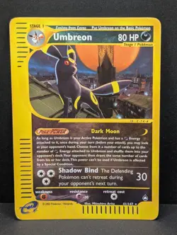 Umbreon 041/147 Aquapolis Reverse Holo Ultra Rare Pokemon TCG Nintendo Eevee MP+ - Image 1