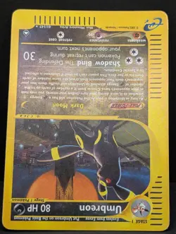 Umbreon 041/147 Aquapolis Reverse Holo Ultra Rare Pokemon TCG Nintendo Eevee MP+ - Image 4