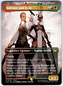 Balthier and Fran Borderless - FINAL FANTASY MTG Magic the Gathering - Image 1