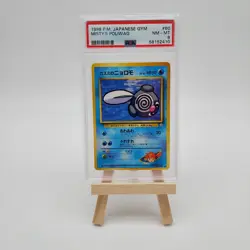 Pokemon Japanese 1998 Gym 1 MISTY'S POLIWAG #60 PSA 8 NM-MT RARE - Image 1