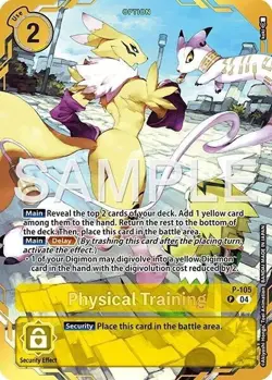 Physical Training P-105 Premium Card Collection Gold Digimon TCG - Image 1
