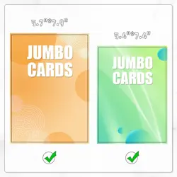 Jumbo Card Binder – PU Leather Ringless Card Collection Binder with 60 Pockets, - Image 3