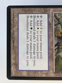 MTG Brushland Ice Age Magic the Gathering NM - Image 4
