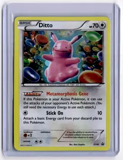 Ditto XY40 Black Star Promo Cosmos Holo Pokemon Card - LP - Image 1