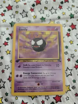 Gastly 1st Edition Fossil Uncommon 33/62 Pokemon Card WOTC - Excellent 👌 - Image 1