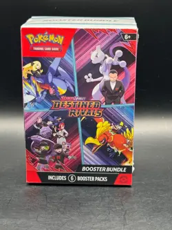 Pokemon TCG Scarlet & Violet—Destined Rivals Booster Bundle 6 Packs 60 Cards - Image 1