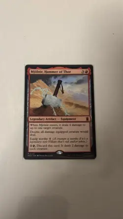 Magic: The Gathering Marvel Super Heroes Mjolnir, Hammer of Thor 0146 Mythic - Image 1