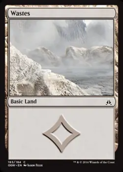 MTG Wastes (183) (Non-Full Art), Oath of the Gatewatch, Damaged, English - Image 1