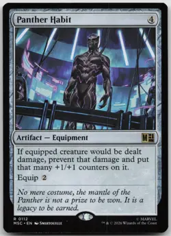 Panther Habit Commander: Marvel Super Heroes 112 NM R - Image 1