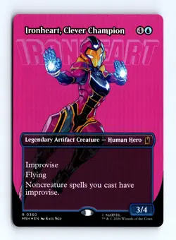 Ironheart, Clever Champion (Borderless Foil) 0360 MTG Marvel Super Heroes (MSH) - Image 1