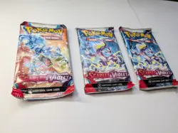 3x NEW Nintendo Pokemon TCG Scarlet & Violet Booster Packs Lot 3 Sealed English - Image 2