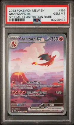 Charizard EX 199/165 Special Illustration Rare 151 Pokemon English PSA 10 - Image 1