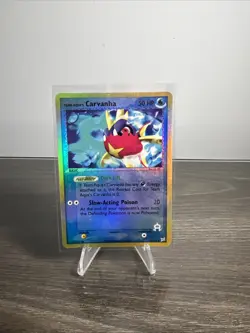 Team Aqua's Carvanha 25/95 Pokemon Team Magma vs Team Aqua Reverse Holo - Image 1