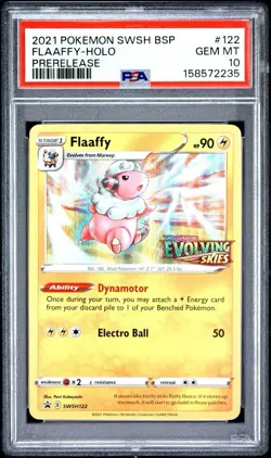 2021 Pokemon Evolving Skies Flaaffy Holo Prerelease 122 Promo PSA 10 - Image 1