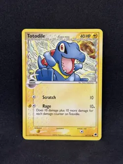 Pokemon TCG Totodile Delta Species EX Dragon Frontiers Common 67/101 NM - Image 1