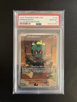 Pokemon TCG Marshadow 146/132 Mega Evolution Illustration Rare PSA 10 GEM MINT - Image 1