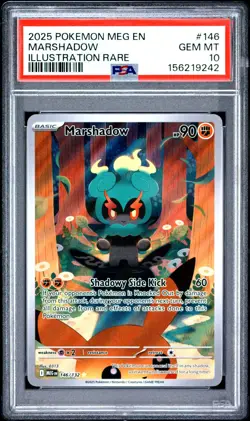 Pokemon TCG Marshadow 146/132 Mega Evolution Illustration Rare PSA 10 GEM MINT - Image 2