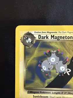 Dark Magneton 28/82 Team Rocket Pokemon Vintage LP - Image 3