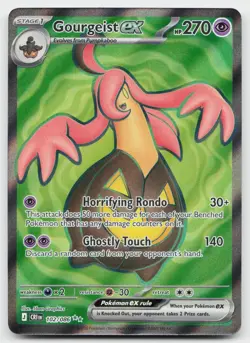 Gourgeist ex 102/086 Ultra Rare ME04: Chaos Rising Pokemon Near Mint - Image 1