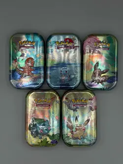 Pokemon Kanto Friends Mini Tins Set of 5 - Image 1