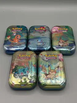 Pokemon Kanto Friends Mini Tins Set of 5 - Image 2