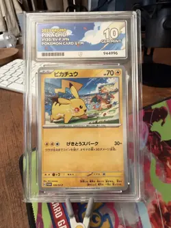 PIKACHU 120/SV-P 2023 GYM PROMO JAPANESE POKEMON ACE 10 - Image 1