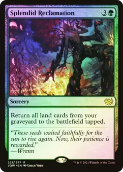 Splendid Reclamation - Innistrad: Crimson Vow - 221/277 - MTG - NM --- FOIL - Image 1