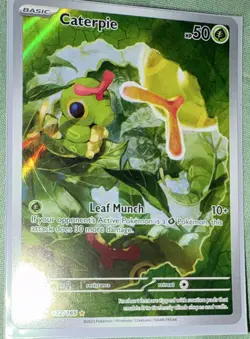 The Pokemon Company Caterpie 172/165 SV 151 Illustration Rare Holo Full Art Eng - Image 2