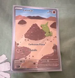 The Pokemon Company Larvitar 203/197 SV03 Illustration Rare Holo Eng 2023 - Image 1