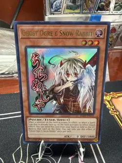 YuGiOh! - Ghost Ogre & Snow Rabbit RA05-EN131 Ultra Rare 1st Edition Near Mint - Image 1