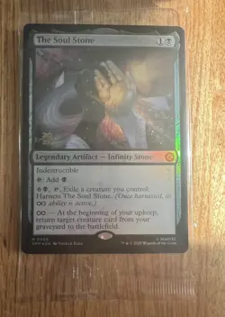 The Soul Stone Marvel's Spider-Man Foil Prerelease Stamp (SEALED) - Image 1