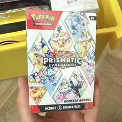 Pokemon TCG Scarlet & Violet Prismatic Evolutions Booster Bundle 6 Packs EN 6+ - Image 1