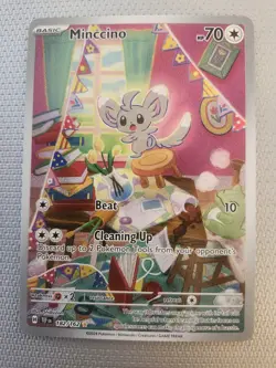 Pokemon - Minccino 182/162 Temporal Forces - Illustration Rare - NM - Image 1