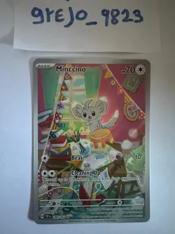 Minccino 182/162 Temporal Forces Illustration Rare Pokemon TCG NM - Image 1