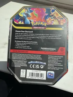 Pokemon TCG Mega Charizard X ex Tin ✅BRAND NEW SEALED✅ - Image 3