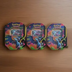 Mega Charizard Ex Tin Mega Charizard X EX Pokemon TCG Sealed x 3 - Image 1