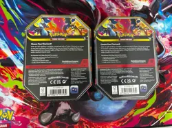 Pokemon TCG MEGA CHARIZARD EX TIN PAIR CHARIZARD X & Y BRAND NEW AND SEALED 2026 - Image 2