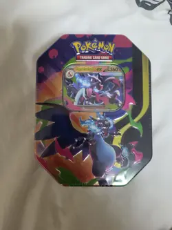 Pokemon TCG Mega Charizard X Ex Tin Brand New and Sealed - Image 1