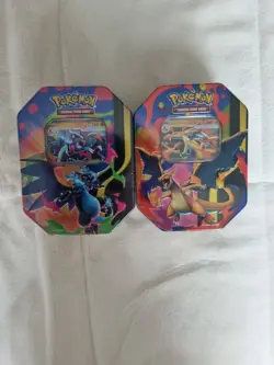 Pokemon TCG Mega Charizard X & Y Mega Evolution Tin Set - New & Sealed ✅ - Image 1