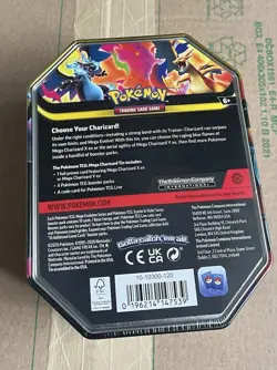 Pokemon TCG Mega Charizard X EX Tin - Brand New and Factory Sealed - Image 2