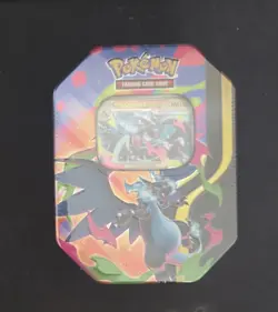 Pokemon TCG Mega Charizard X EX Tin Factory Sealed - Image 1
