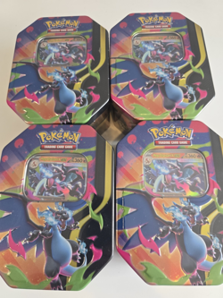 Pokemon Mega Charizard X Tin - Lot Of 4 New Sealed - Image 1