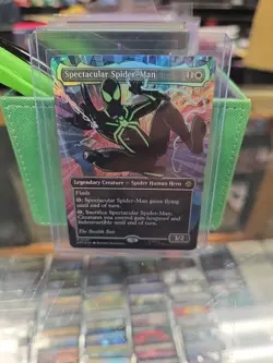 Spectacular Spider-Man (0238) (Borderless) (Textured Foil) Stealth Suit - Image 2