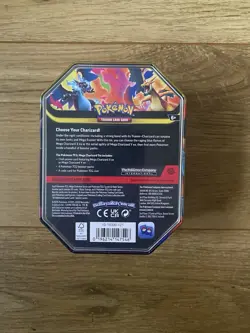 Pokemon TCG Mega Charizard x EX Metal Tin Box Sealed - Image 2