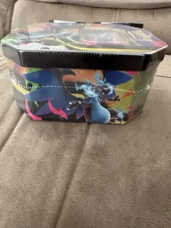 Pokemon Mega Charizard X EX Sealed Tin Box Promo English Trading Card Game - Image 2