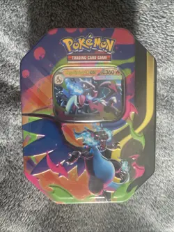 Pokemon Mega Charizard X Ex Tin Factory Sealed Brand New - Image 1